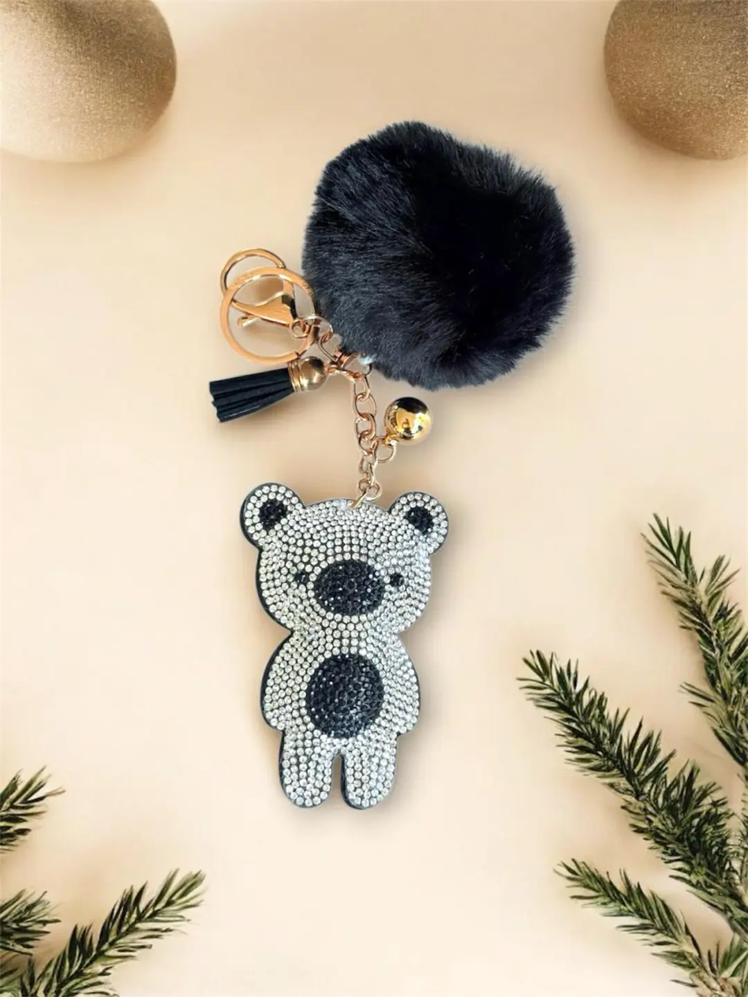 No Brand 840234682852 | Keychain Black Bear Design