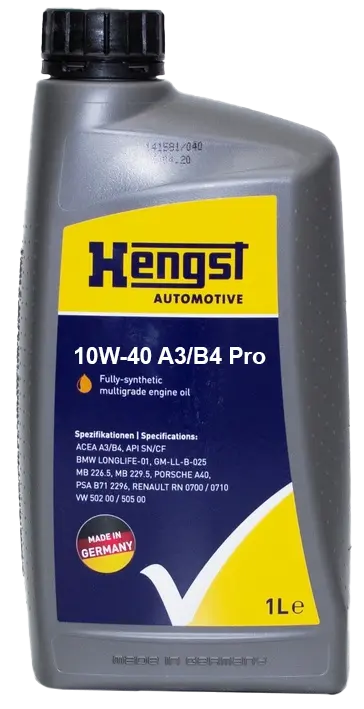 HENGST OIL 553800000 | Motor Oil 10W-40 A3/B4 1 L