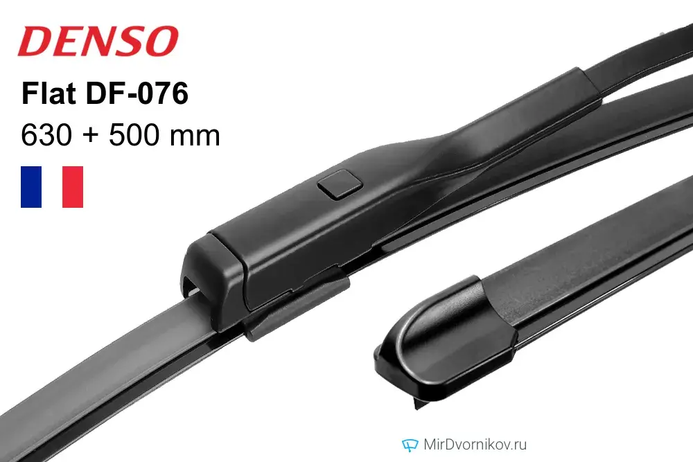 DENSO DF-076 | Frameless All-Season Wiper Blade Set 630/500 mm