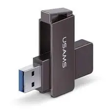 Usams US-ZB197 | USB 3.0 Флешка 128Гб Поворотная Железо-Серая