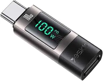 Yesido GS24 | USB-C-den USB-C-e OTG adapter 100W displeýli