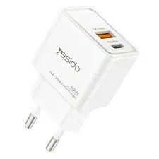 Yesido YC61 | GaN Быстрое Зарядное 20W Два Порта (A+C)