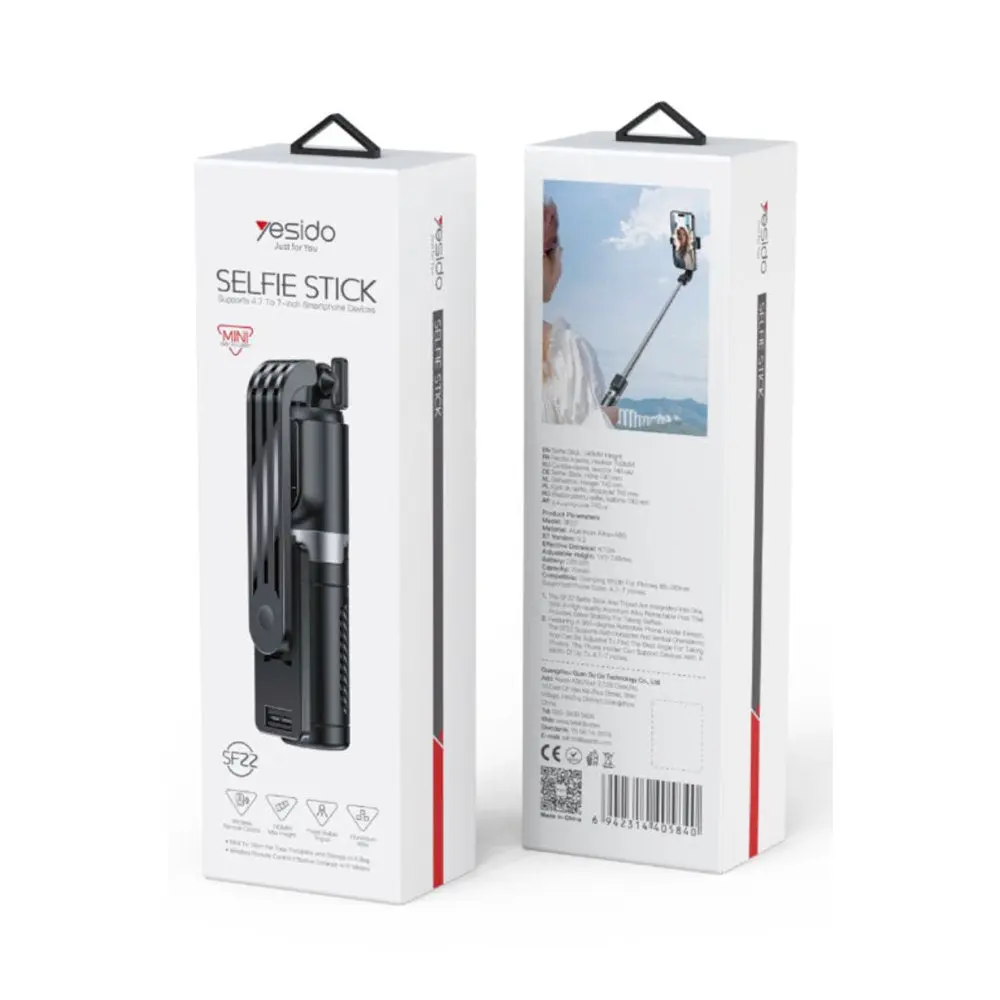 Yesido SF22 | Mini selfi taýagy ýeňil we utgaşykly dizaýn
