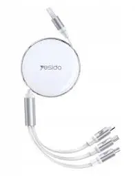 Yesido CA117 | 3 in 1 Data Cable Universal Multi-Connector 1.2m