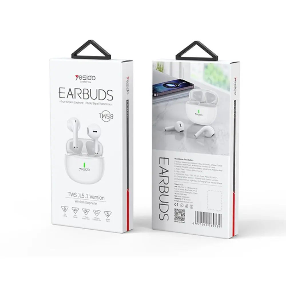Yesido TWS18 | Беспроводные наушники Bluetooth эргономичная посадка