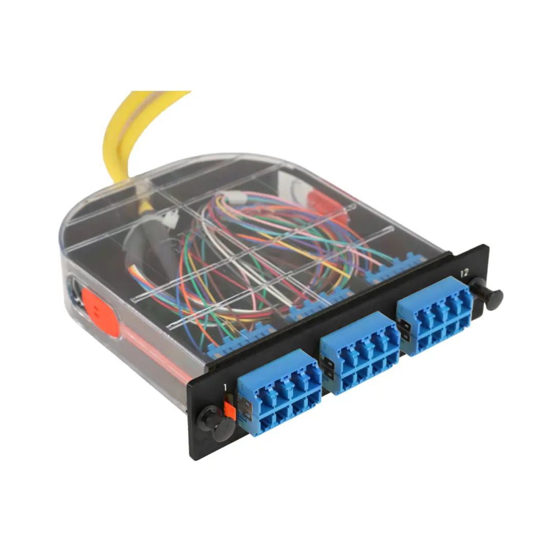 Unknown 12 Core Full-Fiber Optic Patch Panel | Fiber Optic High Capacity