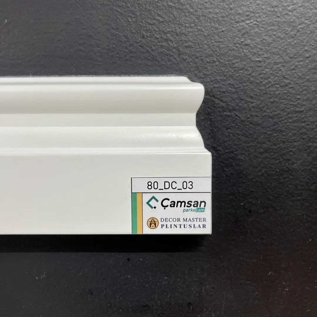 Decor Master 80 DC 03 | MDF Plinth Durable Profile for Interiors