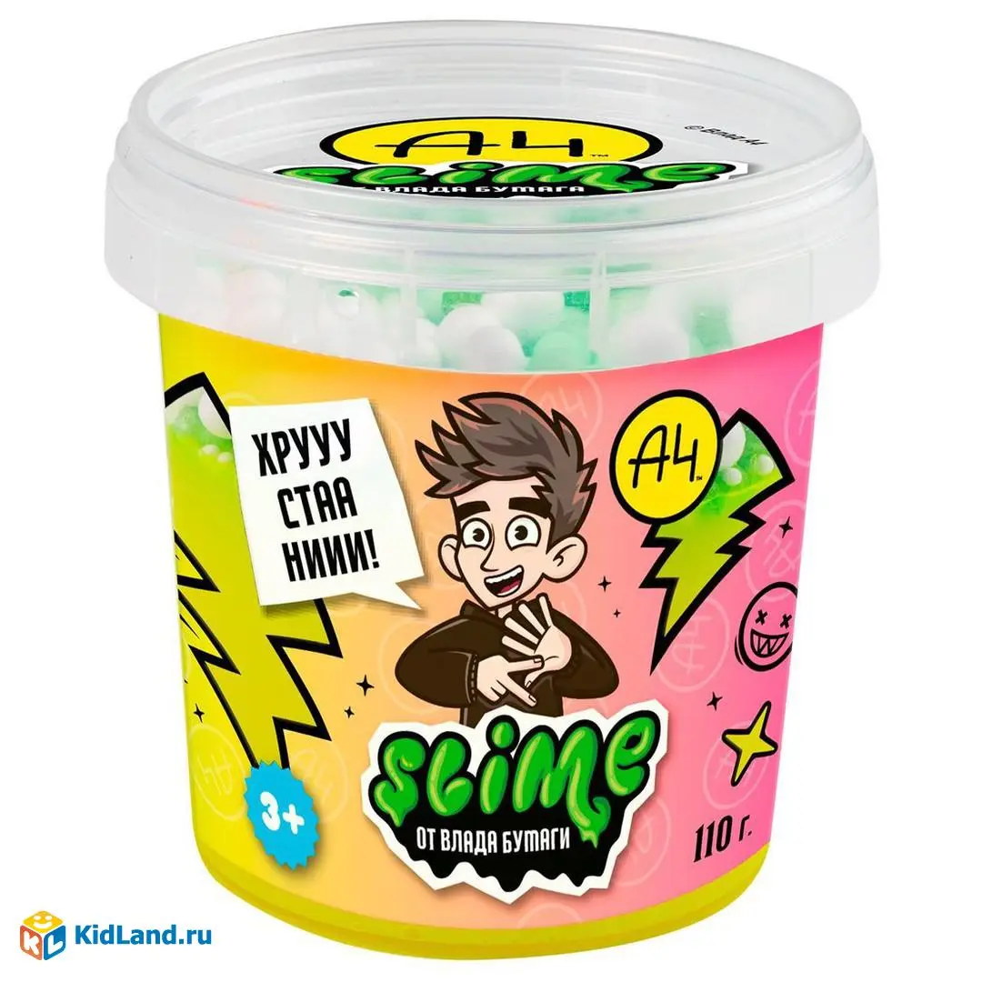 Slime 4610092610603 | Crunch Slime Yellow 110 g