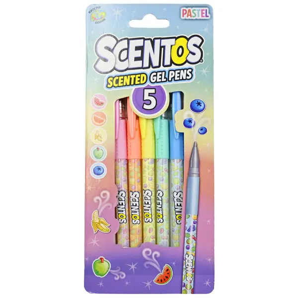 Scentos 8463760204484 | Гелевые ручки пастель 5 шт