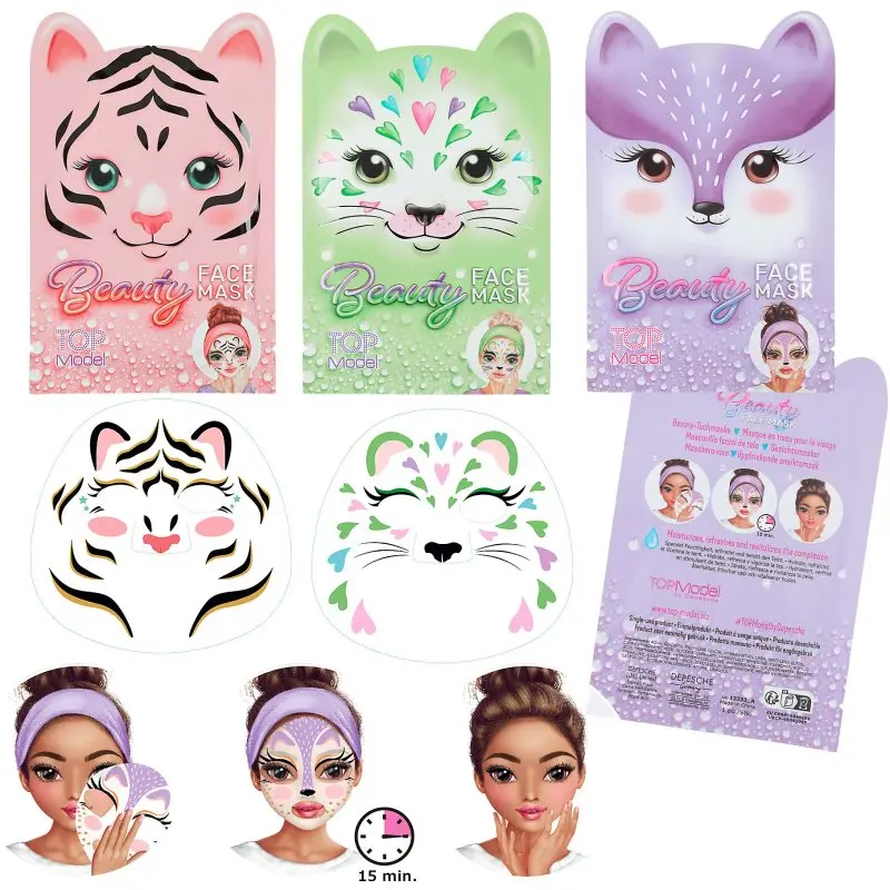 TOPModel 4010070663643 | Ýüz maskasy Haýwan şekilli Birnäçe gezek ulanylýar