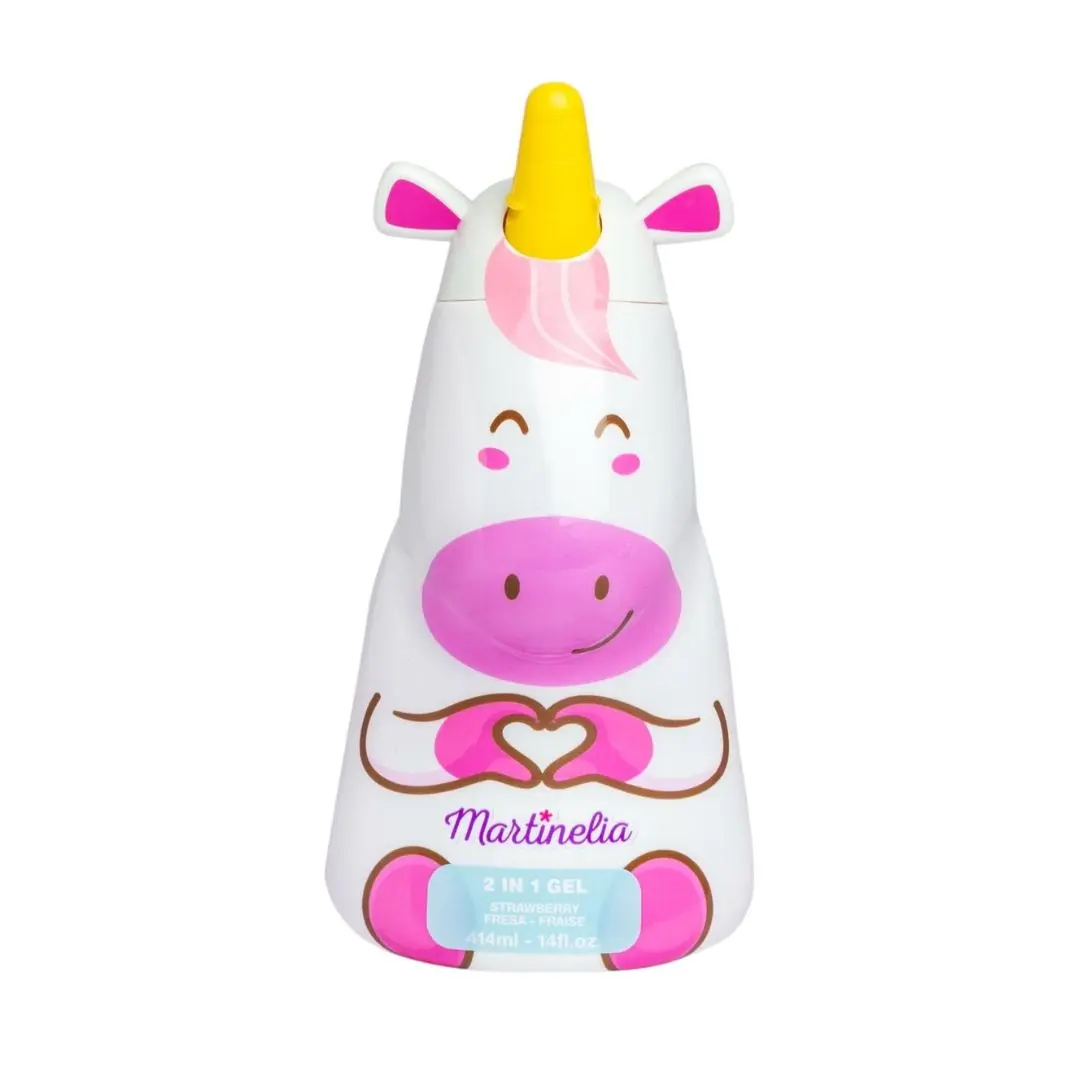 MARTINELIA 8436609399801 | 2 in 1 Shower Gel and Shampoo Children Unicorn Bottle