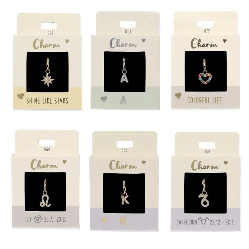 Depeshe 4010070671273 | Charms Pendant Silver & Gold Plated