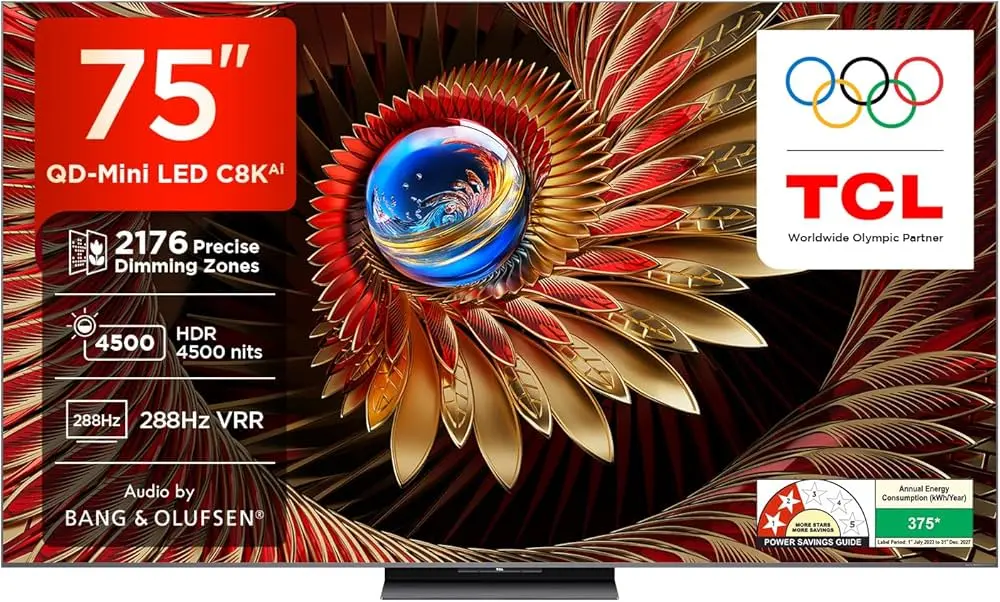 TCL 75C8K | Telewizor QD-Mini LED 144Hz 4K UHD