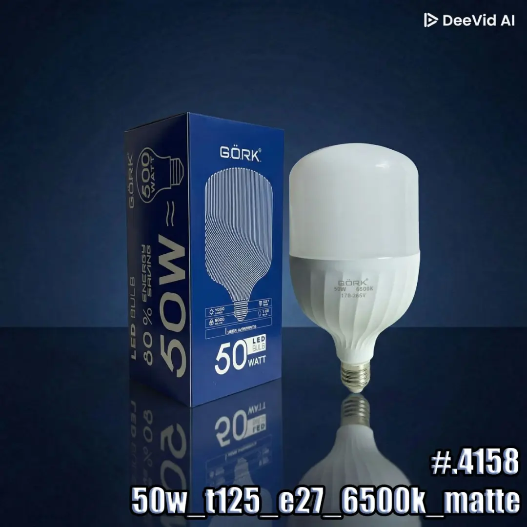 GÖRK 6898246254158 | LED Lamp 50W E27 6500K Matte