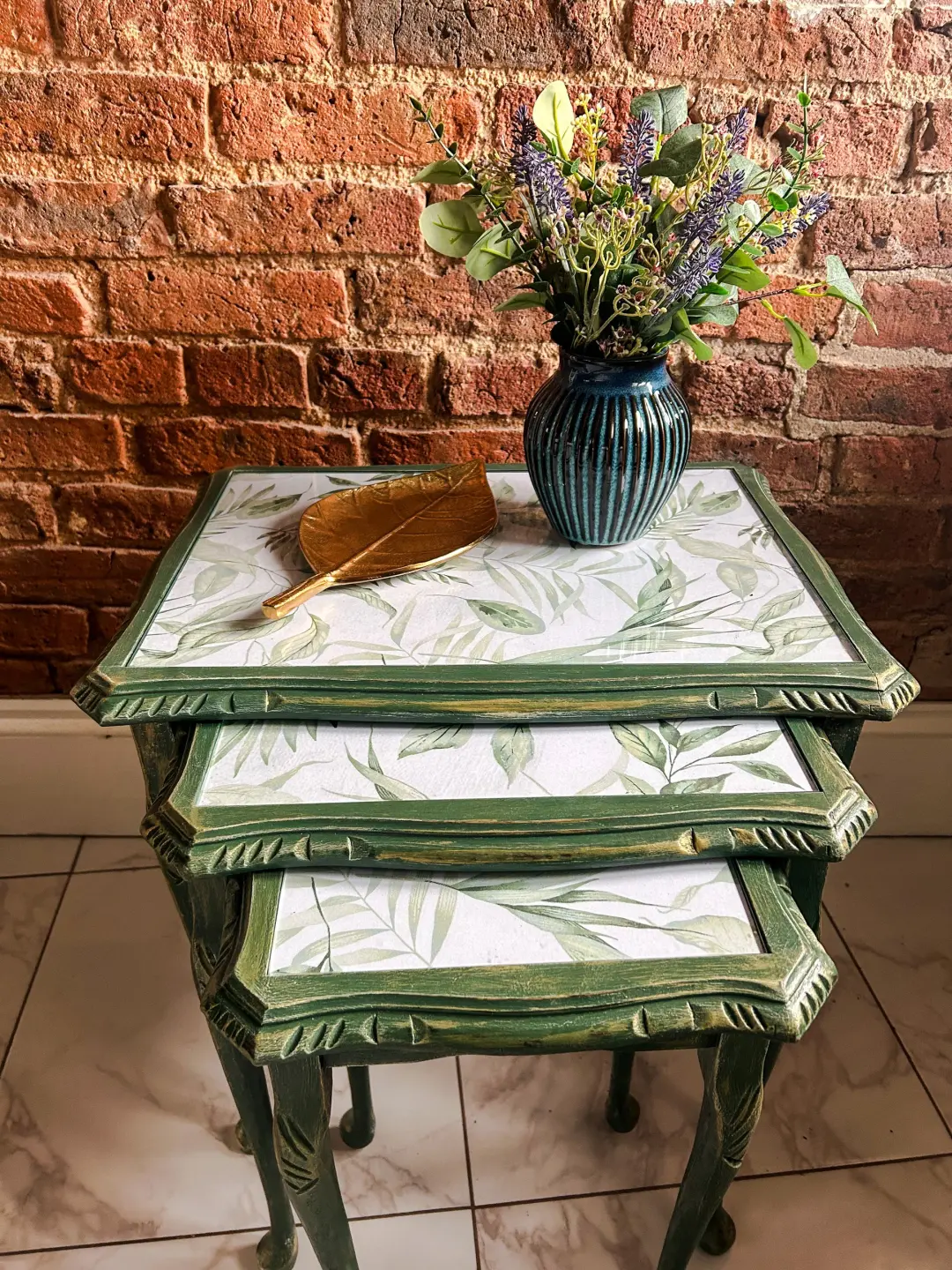 RADO 3200375365 | Nesting Table Set 3 pcs Green