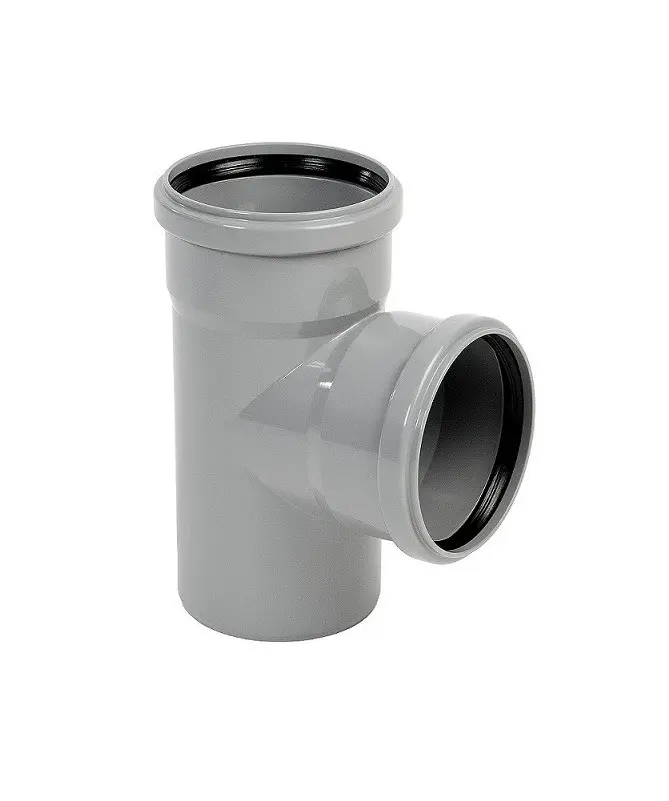 Deryaplastik B25.01235 | PVC Sewer Tee 125 mm Straight