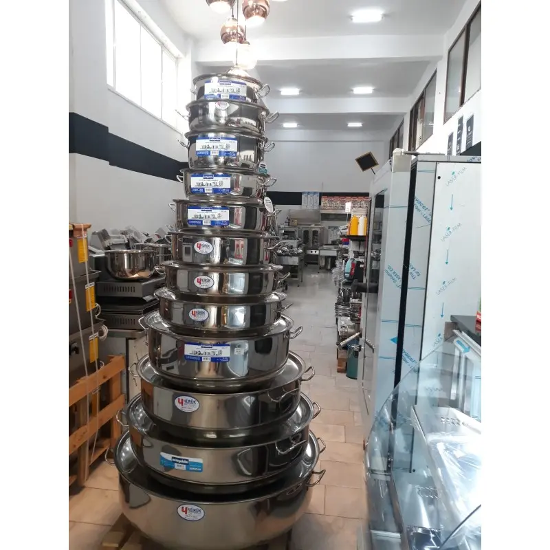 Öztiryakiler | Stainless Steel Cooking Pot 100 L Thick Base