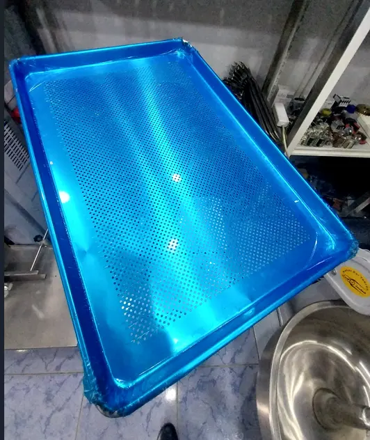 Chinese | Perforated Tray 40×60 cm Kitchenware Durable Metal