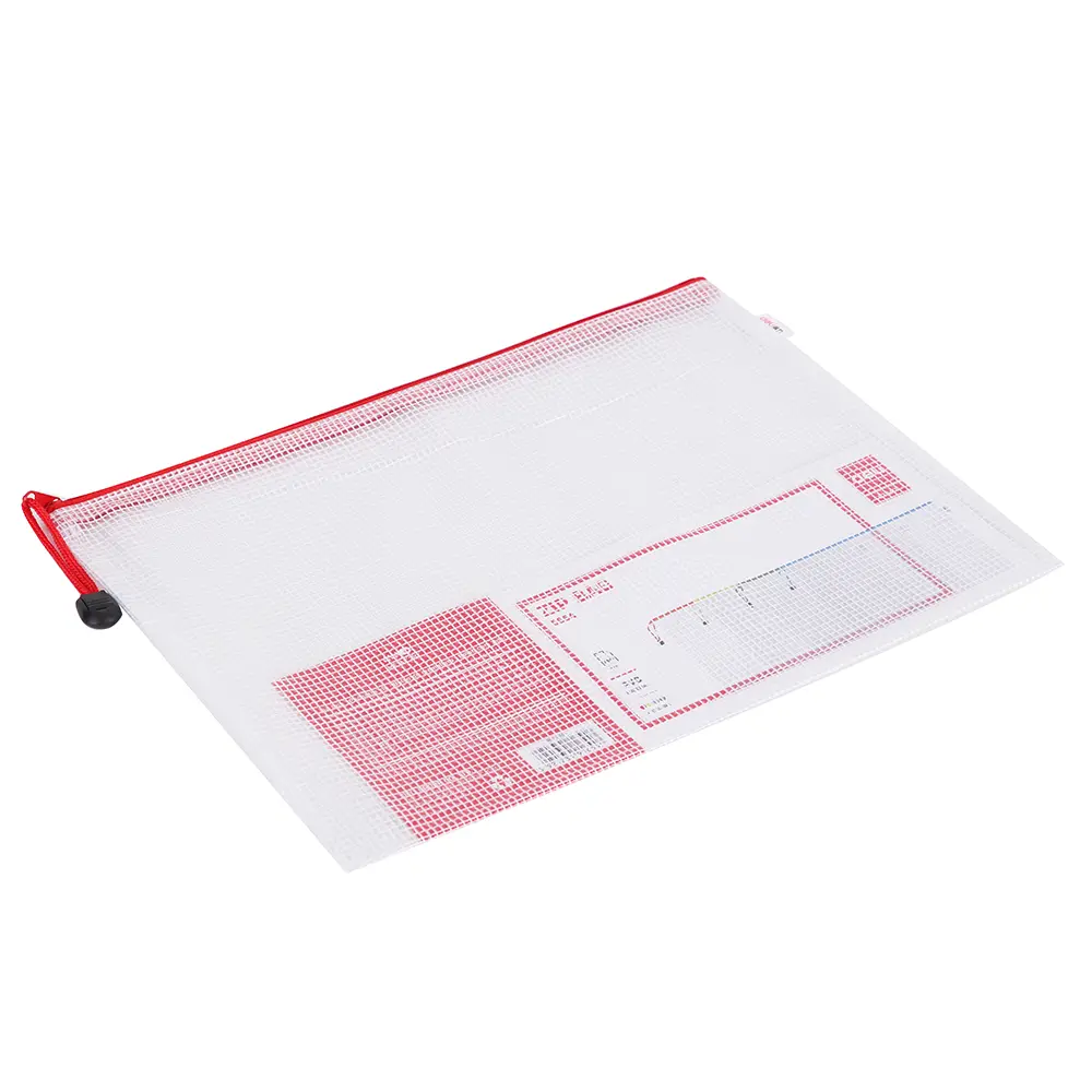 E5654 Mesh Zip Bag | Resminama sumkasy A4 4 reňk