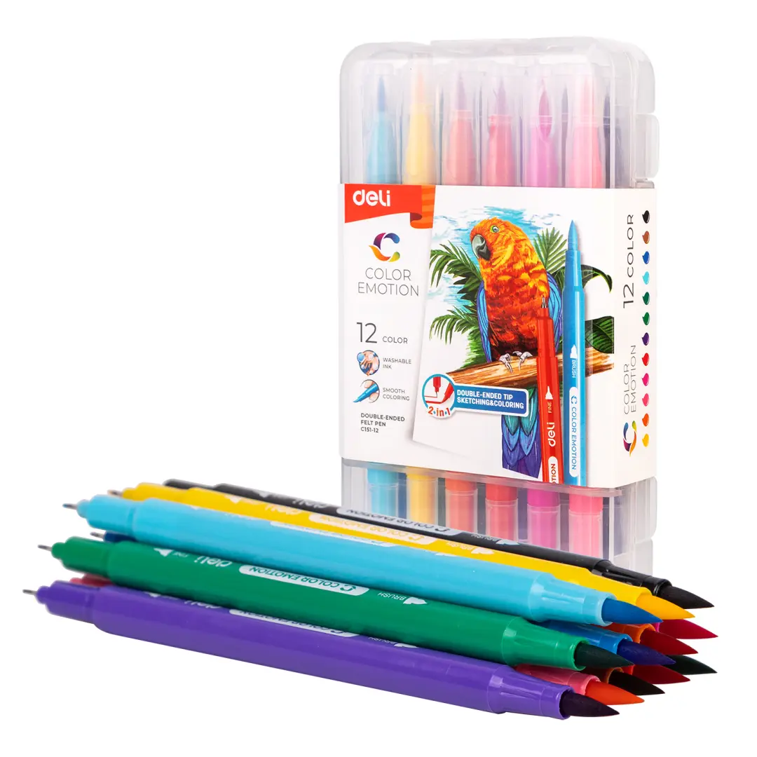 Deli C151-12 | Marker Set 12 Colors