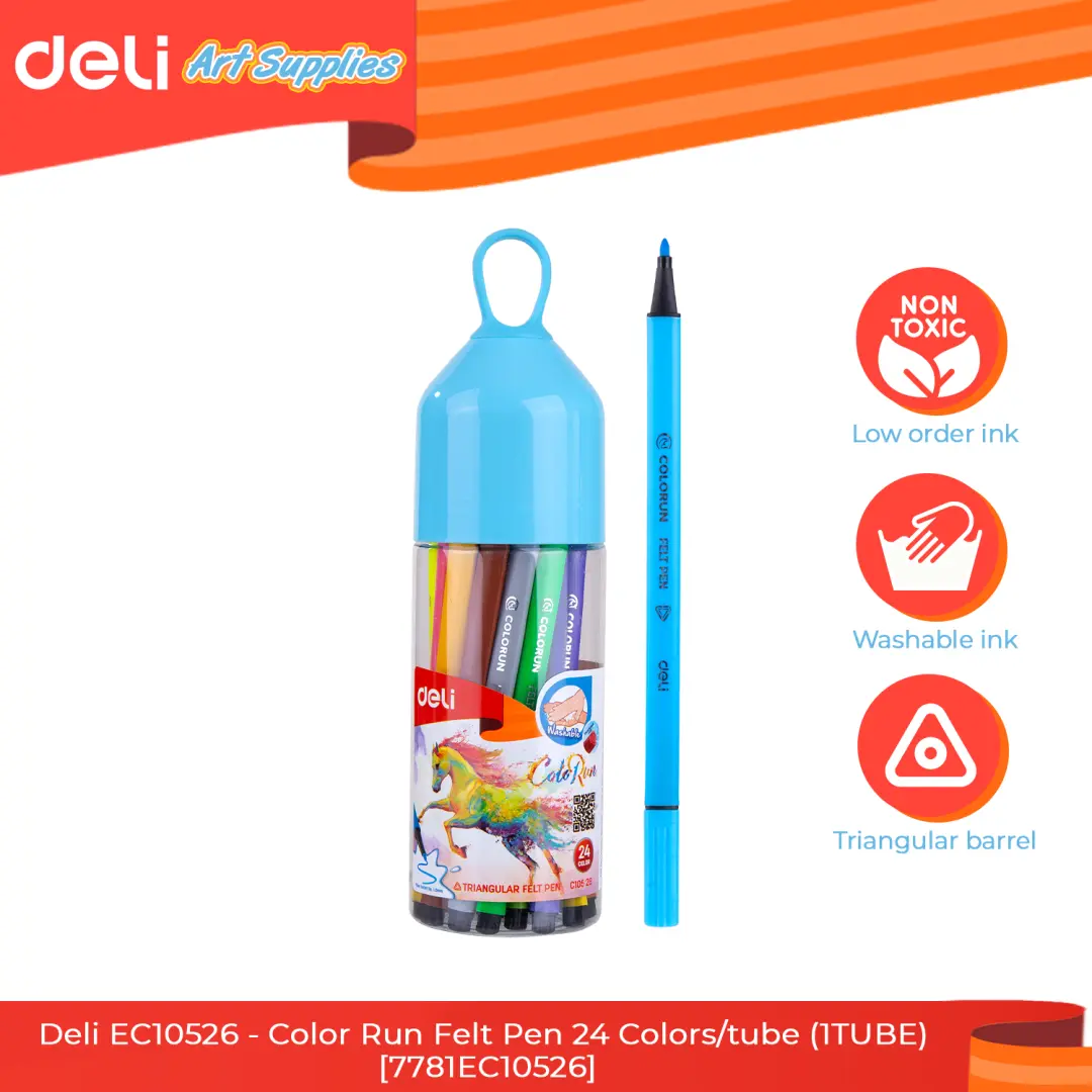 Deli C10526 NEW | Набор фломастеров 24 цвета