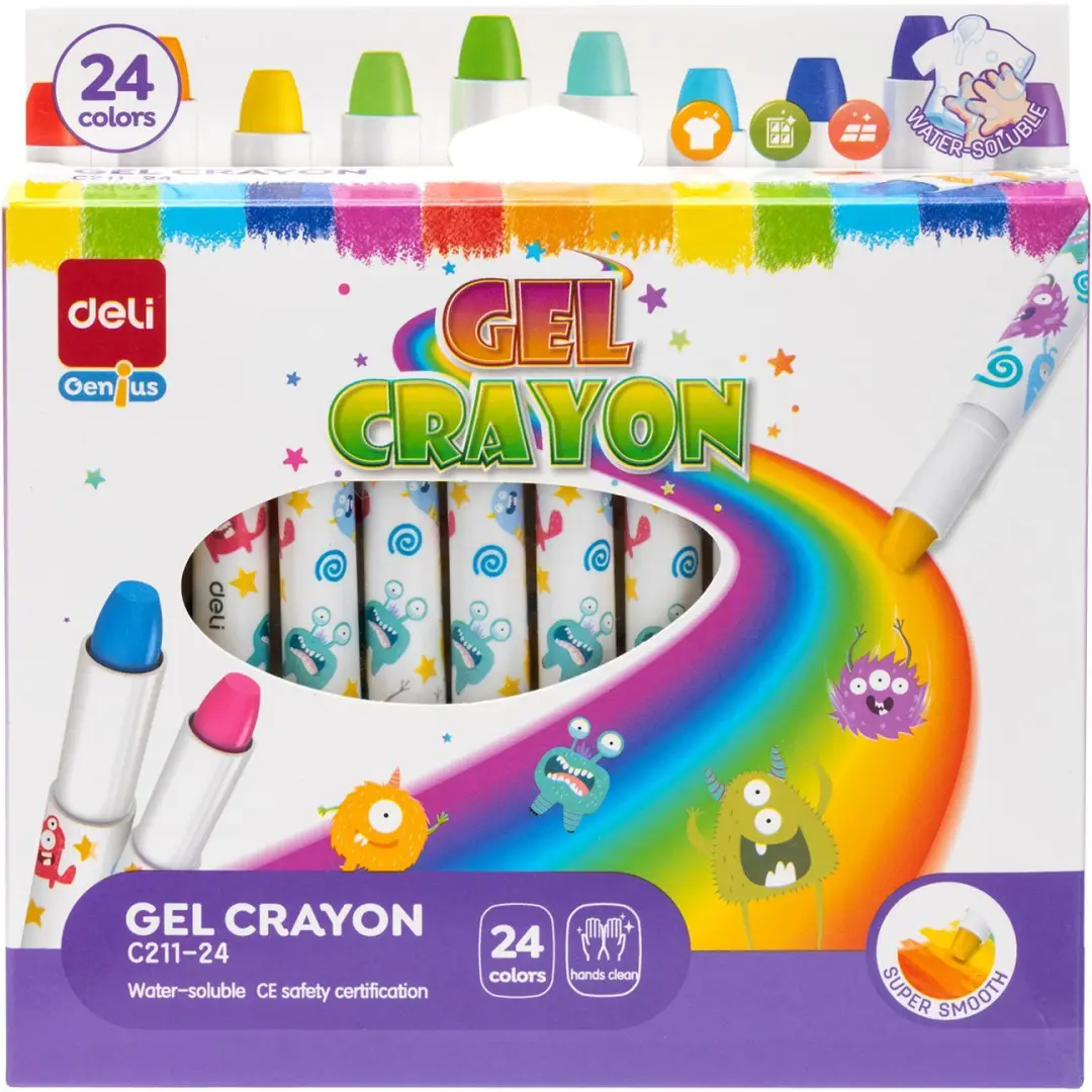Deli C211-24 | Gel kreýon toplumy 24 reňk