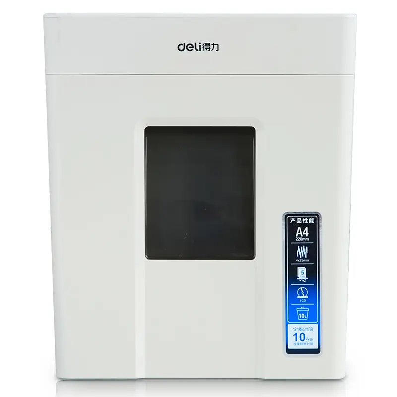 Deli No.9927 | Paper Shredder 5 Sheets + CD Cross-Cut