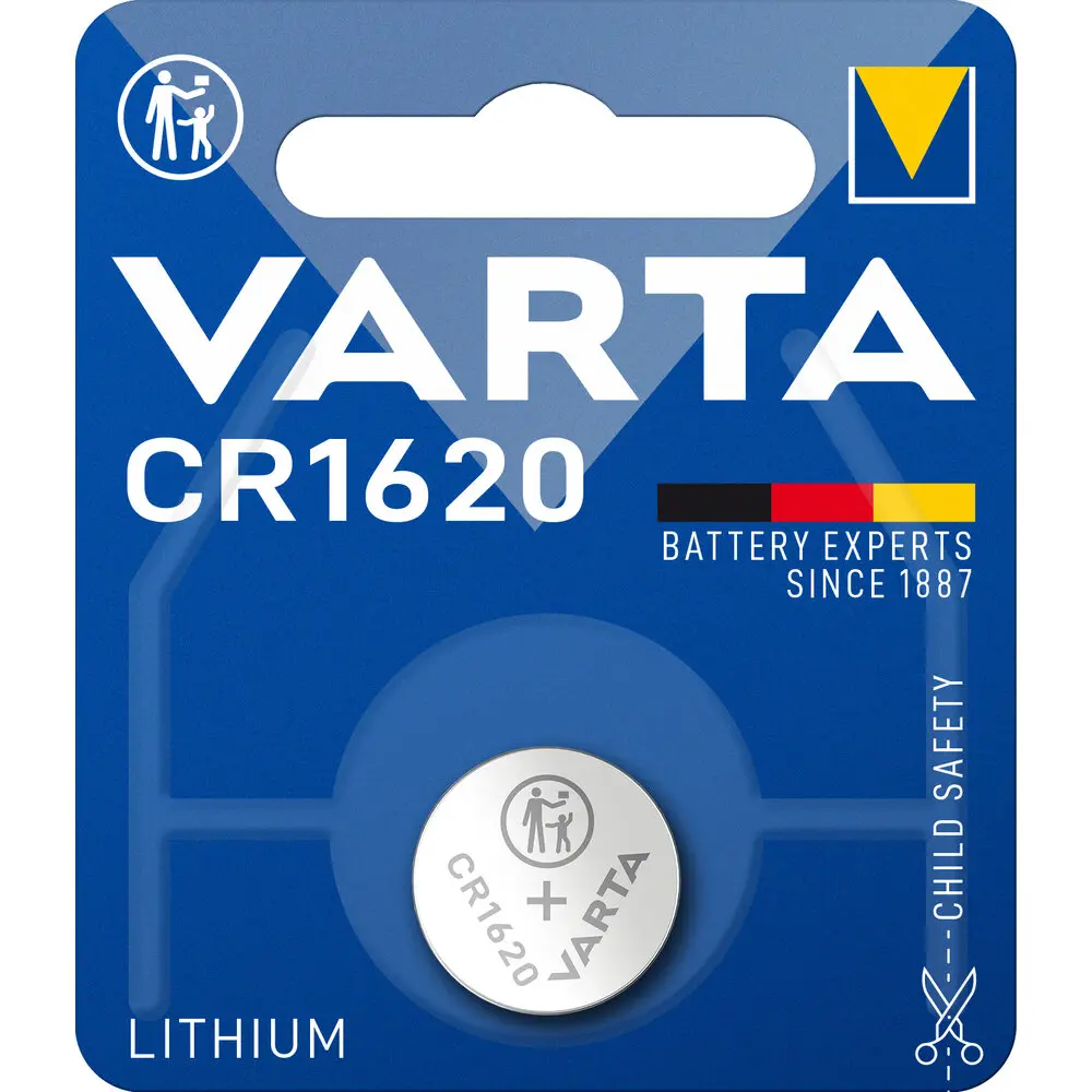 Varta CR1620 | Литиевая таблетка 3В долгий срок службы