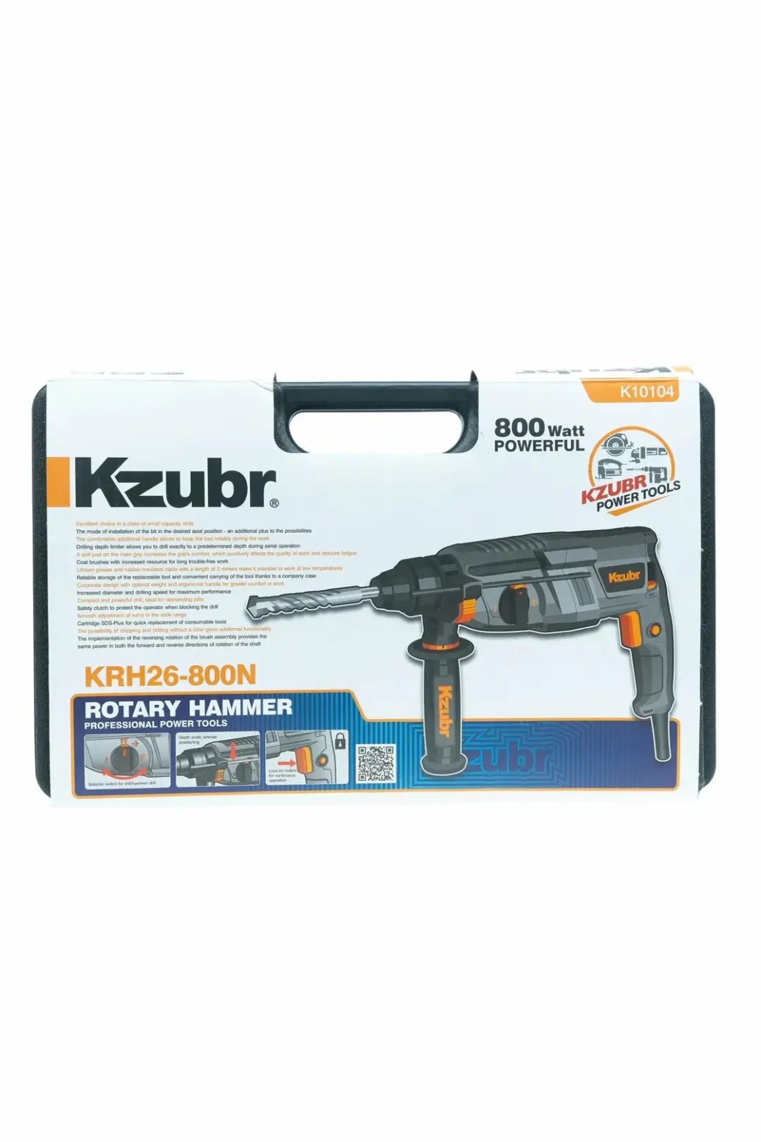 Kzubr KRH26-800N 2-26 | Rotary Hammer 800W SDS-Plus