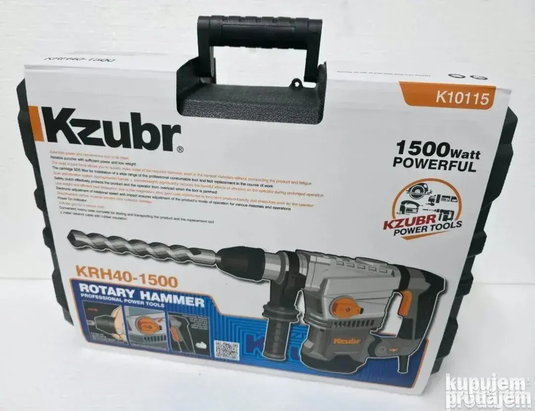 Kzubr KRH40-1500 | Перфоратор 1500 Вт SDS-Max