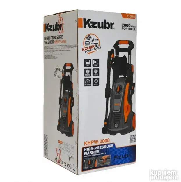 Kzubr KHPW-2000 | High-Pressure Washer Industrial-Grade