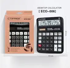 CTIFREE ECO-006 | Calculator Eco-Friendly Desktop for Office Use