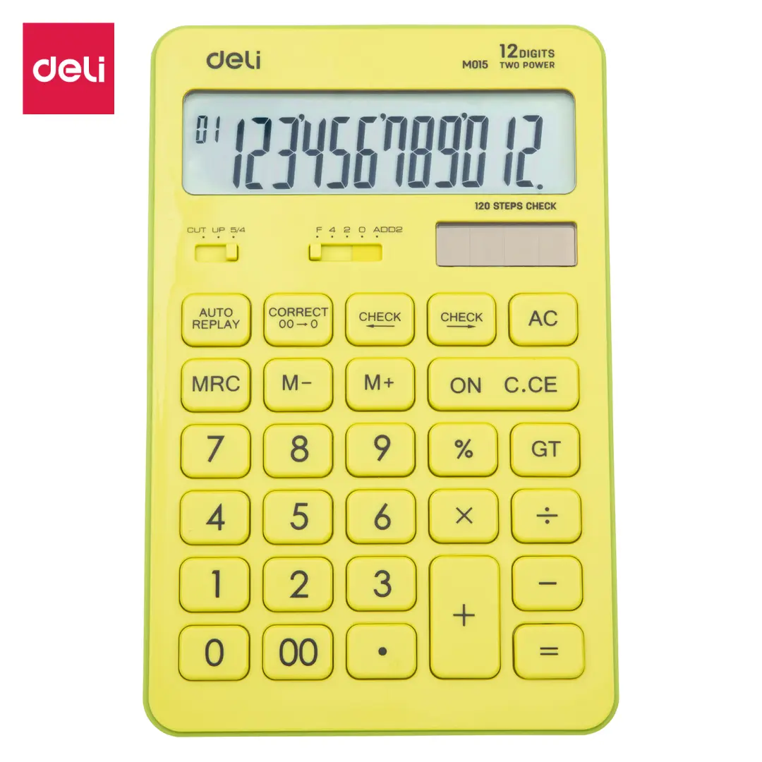 Deli No.M01551 | Калькулятор 12 разрядов 120 шагов 3 года гарантии