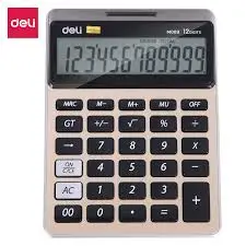 Deli No.M00951 | Калькулятор 12 разрядов большой LCD