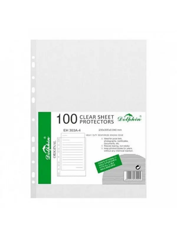 Dolphin EH303A | File Folder A4 Polypropylene Pack 100 pcs
