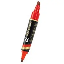 Deli U72-RD | Permanent Marker Red Chisel Tip