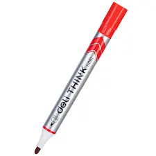 Deli U00140 | Dry Eraser Marker Red Fast-Drying