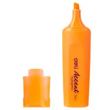 Deli S621 | Highlighter Orange Chisel Tip