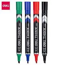 Deli U10101 | Markerler 4 reňk 1,5-5 mm 4 sanylyk bukja