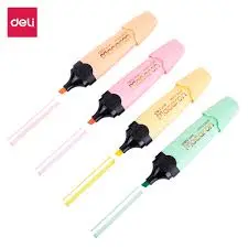 Deli U356-MT | Маркеры-выделители 4 цвета