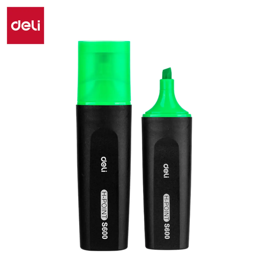 Deli ES600 | Highlighter Green Chisel Tip