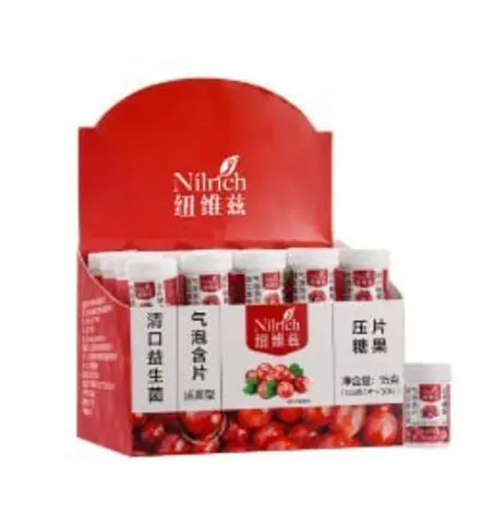 Nilrich NAZ456 | Пробиотические пузырьковые пастилки прессованная конфета