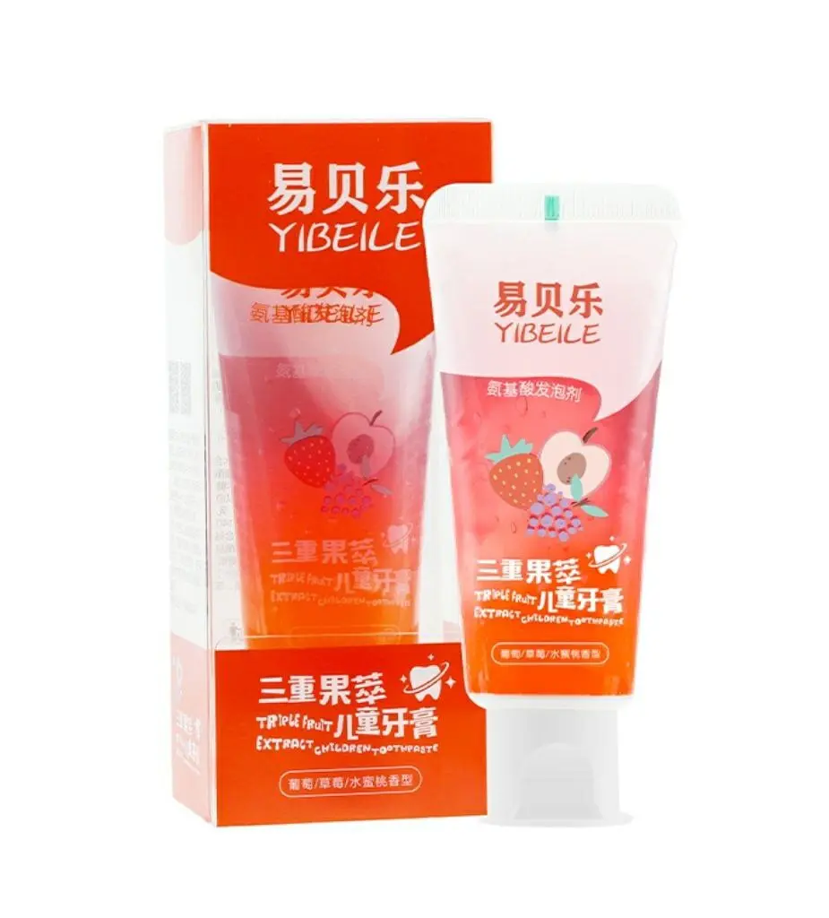 YIBEILE EAA021 | Children's Toothpaste Triple Fruit Extract 80g