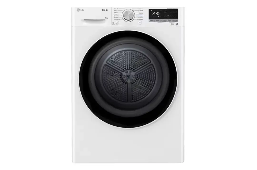 LG DC90V5V0W | Сушильная машина 9 кг DUAL Inverter Heat Pump