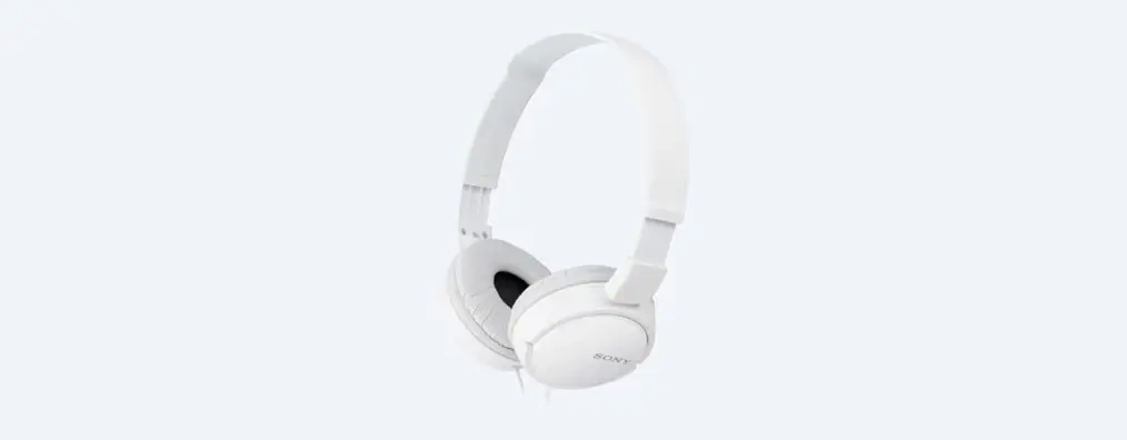 Sony MDR-ZX110AP/WZ | Headphones Closed-Back Foldable White