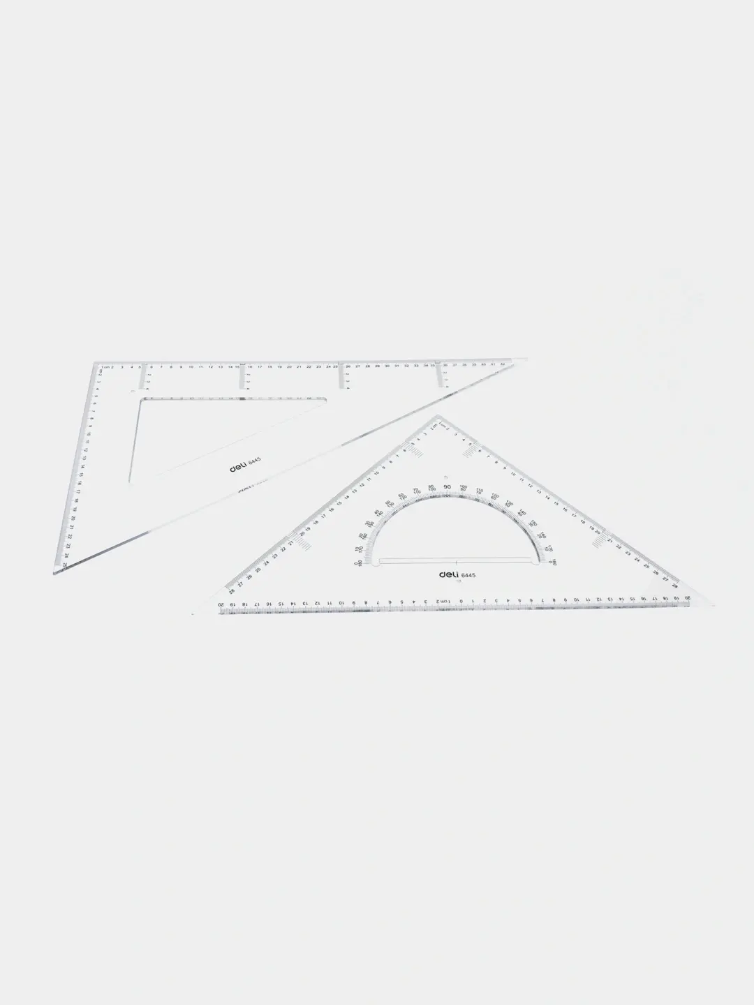 Deli No.6445 | Ruler Set 2 pcs Durable Plastic