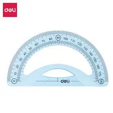 Deli H16 | Транспортир 180° Прозрачный Премиум Пластик