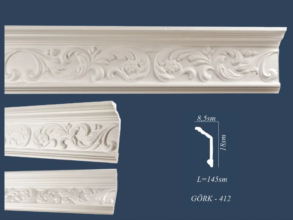 gork-412 | Декоративный карниз 145x8,5 см