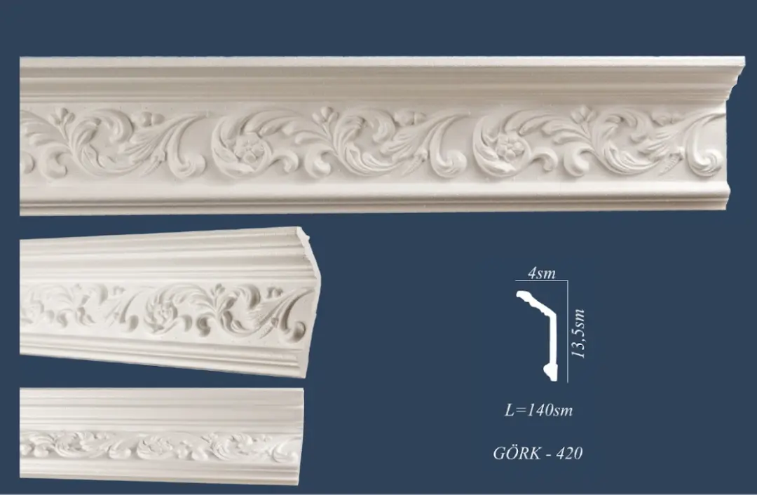GORK-420 | Декоративный карниз 140x4 см