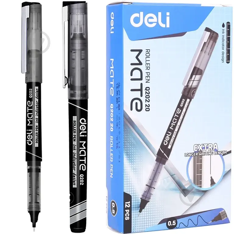 Deli Q20220 | Roller Pen 0.5mm Smooth Writing